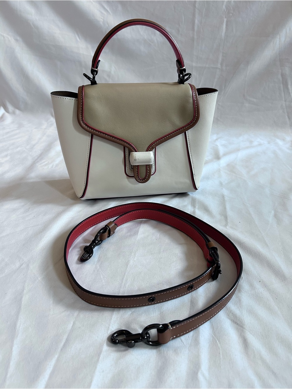 Coach Color Block Courier Top-Handle